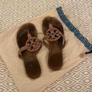 Tory Burch Miller Sandals Damaged and Heavily Worn